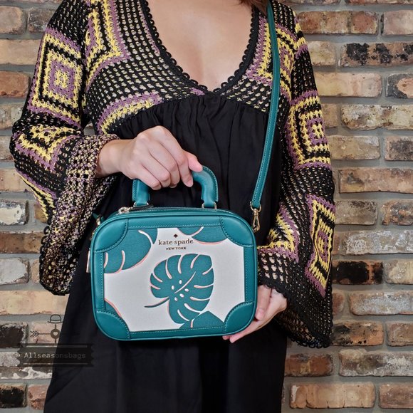 kate spade Bags Kate Spade Traveler Trunk Crossbody Bag Monstera